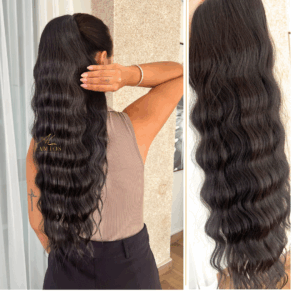 Rabo de Cavalo Wave Glam Castanho Escuro 70cm