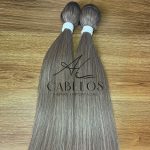 Cabelo Telado Loiro escuro mesclado T042 Liso Russa 70cm - Imagem 2