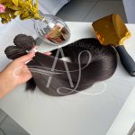 Cabelo Telado/Tecido Castanho Escuro Liso Fibra Russa 70cm 150g - Imagem 5