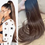 Aplique Rabo de Cavalo Morena Iluminada #1 Liso Fibra Russa.