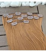 Kit Mega Hair 4 Telinhas TIC-TAC Loiro Escuro Liso Bio Luxo Prime - Imagem 2