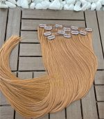 Kit Mega Hair 4 Telinhas TIC-TAC Loiro Escuro Liso Bio Luxo Prime - Imagem 4