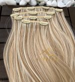 Kit Mega Hair 4 Telinhas TIC-TAC Mesclado Claro Liso Bio Luxo Prime. - Imagem 2