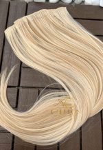 Kit Mega Hair 4 Telinhas TIC-TAC Mesclado Claro Liso Bio Luxo Prime. - Imagem 3