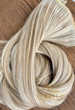 Kit Mega Hair 4 Telinhas TIC-TAC Mesclado Claro Liso Bio Luxo Prime. - Imagem 5