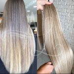 Cabelo Telado/Tecido Mesclado Claro Liso Fibra Russa 80cm 200g