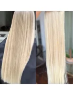 Mega Hair Tic-Tac Loiro Pérola Claro Liso Fibra Bio Luxo Prime.