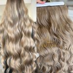 Mega Hair Tic-Tac Mesclado Pérola Ondulado Fibra Bio Luxo Prime.