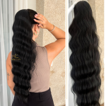 Rabo de Cavalo Wave Glam Preto 70cm