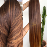 Cabelo Telado/Tecido Fibra Europeia Liso 75cm Mesclado Mel