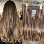 Mega Hair Tic-Tac + Fio Invisible Fibra Russa Cindy 60cm 120g- Mesclado P1824