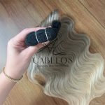 Cabelo Telado/Tecido Loiro esfumado TT-Sunshine Ondulado Fibra Russa 60cm 200g - Imagem 6