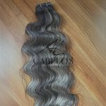 Cabelo Telado/Tecido Morena Iluminada P-Brown Ondulado Fibra Russa 60cm 200g - Imagem 2