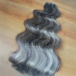 Cabelo Telado/Tecido Morena Iluminada P-Brown Ondulado Fibra Russa 60cm 200g - Imagem 5