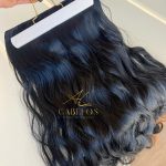 Mega Hair Tic-Tac Preto Ondulado Fibra Bio Luxo Prime. - Imagem 2