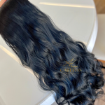 Mega Hair Tic-Tac Preto Ondulado Fibra Bio Luxo Prime. - Imagem 3