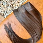 Mega Hair Tic-Tac Castanho Claro Liso Fibra Bio Luxo Prime. - Imagem 3