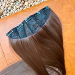 Mega Hair Tic-Tac Castanho Claro Liso Fibra Bio Luxo Prime. - Imagem 6