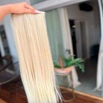 Mega Hair Tic-Tac Loiro Pérola Claro Liso Fibra Bio Luxo Prime. - Imagem 2