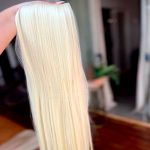 Mega Hair Tic-Tac Loiro Claro Liso Fibra Bio Luxo Prime. - Imagem 4