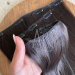 Kit Mega Hair 3 Telinhas TIC-TAC Castanho Escuro Liso Bio Luxo Prime. - Imagem 2