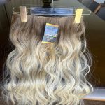 Mega Hair Tic-Tac + Fio Invisible Fibra Russa Suzan 50cm 120g- Loiro Pérola Esfumado - Imagem 3