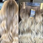 Mega Hair Tic-Tac + Fio Invisible Fibra Russa Suzan 50cm 120g- Loiro Pérola Esfumado