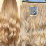 Mega Hair Tic-Tac + Fio Invisible Fibra Russa Suzan 50cm 120g- Loiro Dourado