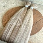 Cabelo Telado/Tecido Mesclado Claro Liso Fibra Russa 80cm 200g - Imagem 3
