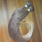 Cabelo Telado Loiro escuro mesclado T042 Liso Russa 70cm - Imagem 3