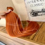 Cabelo Telado/Tecido Ruivo Laranjinha #2 Fibra Russa Ultra Realista 70cm 150g - Imagem 3