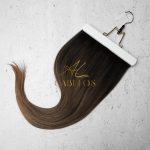 Mega Hair Tic-Tac + Fio Invisible Fibra Russa Cindy 60cm 120g- Ombre Hair Mesclado - Imagem 4