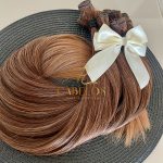 Cabelo Telado/Tecido Fibra Europeia Liso 75cm Morena Iluminada #2 - Imagem 2