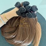 Cabelo Telado/Tecido Fibra Europeia Liso 75cm Morena Iluminada #2 - Imagem 4