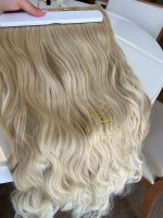 Mega Hair Tic-Tac Loiro Pérola Claro Ondulado Fibra Bio Luxo Prime. - Imagem 5
