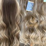 Mega Hair Tic-Tac + Fio Invisible Fibra Russa Suzan 50cm 120g- Mesclado Perolado