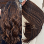 Mega Hair Tic-Tac 4pçs Fibra Russa Liso 60cm 200g, Morena Iluminada (OP43027#)