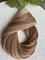 Mega Hair Tic-Tac 4pçs Fibra Russa Liso 60cm 200g, Mesclado (OP119/01/08) - Imagem 5