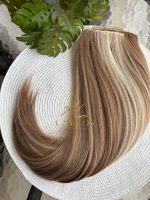 Mega Hair Tic-Tac 4pçs Fibra Russa Liso 60cm 200g, Mesclado (OP119/01/08) - Imagem 7