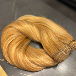 Cabelo Telado Tecido Loiro Dourado Liso Fibra Russa 70cm 150g (TT1B/108)